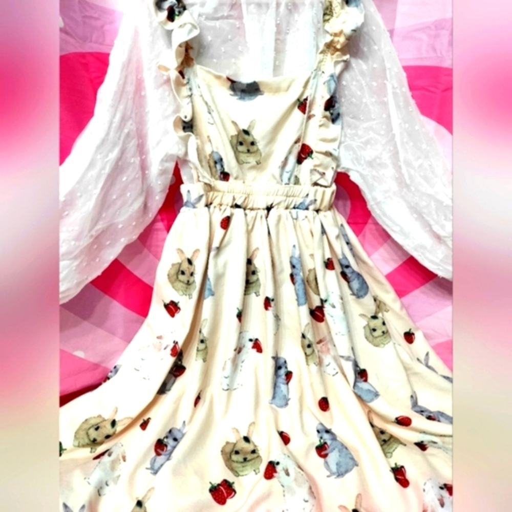 Peach / Pink Blush Bunny Dresss